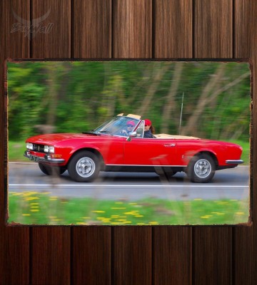 Металлическая табличка Peugeot 504 Cabriolet Металлическая табличка Peugeot 504 Cabriolet